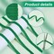 Braid Tirm for Sewing, 27 Yards 1/4 inch(8mm) Green Gimp Braid Trim Ribbon Polyester Basic Fringe Trim for Upholstery Costume DIY Crafts Jewelry Making Curtain Costume Christmas Decor